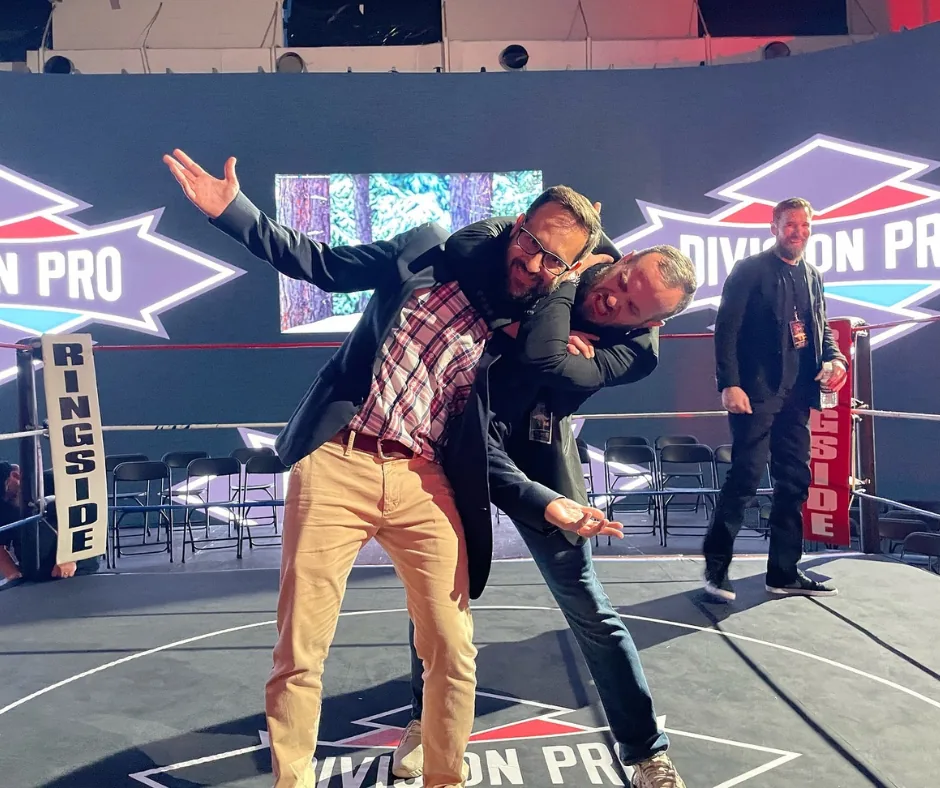 J. Brian Miles at a Division Pro wrestling event